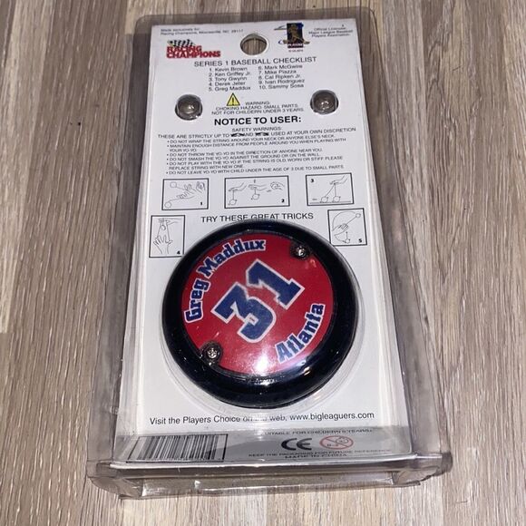 Sports room man cave Yo-Yo Atlanta Braves MLB baseball Vintage Memorabilia nwt - Picture 2 of 4